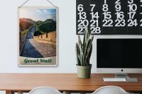Blechschild Reise 20x30cm China Chinesische Mauer 500 m hoch