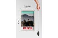 Blechschild Reise 20x30cm Kenia Ostafrika Giraffe Wildnis Natur