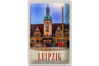Blechschild Reise 20x30cm Leipzig Deutschland Kirche...