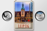 Blechschild Reise 20x30cm Leipzig Deutschland Kirche Architektur