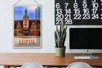 Blechschild Reise 20x30cm Leipzig Deutschland Kirche Architektur