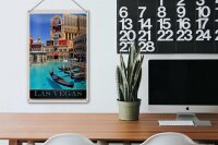 Blechschild Reise 20x30cm Las Vegas Bootstour USA Casino Amerika