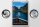 Blechschild Reise 20x30cm Lofoten Island Norwegen Fluss Häuschen