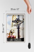 Blechschild Reise 20x30cm Los Angeles Amerika USA Trip Urlaub
