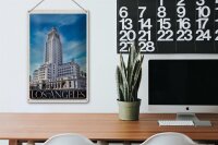 Blechschild Reise 20x30cm Los Angeles USA Amerika Hochhaus