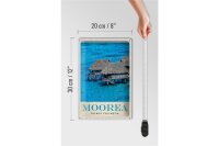 Blechschild Reise 20x30cm Moorea Insel Süd-Pazifik Urlaub Strand