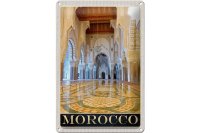 Blechschild Reise 20x30cm Marokko Afrika Medina Moschee...