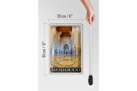 Blechschild Reise 20x30cm Marokko Afrika Medina Moschee Urlaub