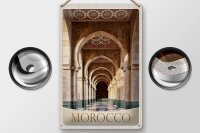 Blechschild Reise 20x30cm Marokko Afrika Medina Moschee Flur