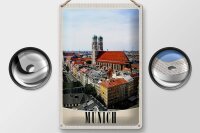 Blechschild Reise 20x30cm München Deutschland Stadt Kirche Stadt