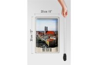 Blechschild Reise 20x30cm München Deutschland Stadt Kirche Stadt