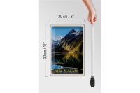 Blechschild Reise 20x30cm Neuseeland Meer Gebirge Natur Urlaub
