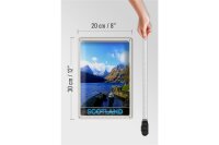 Blechschild Reise 20x30cm Schottland Insel Gebirge See Schild