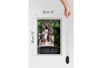 Blechschild Reise 20x30cm Thailand Tropen Natur Frau Religion