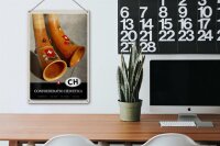 Blechschild Reise 20x30cm Confoederatio Helvetica Alphorn Urlaub