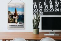 Blechschild Reise 20x30cm Confoederatio Helvetica Kirche
