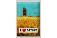 Blechschild Reise 20x30cm Ostsee Turm Natur Weide Urlaub...