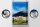 Blechschild Reise 20x30cm Innsbruck Gebirge Natur Aussicht Stadt