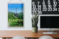 Blechschild Reise 20x30cm Kärnten Österreich Gondel Urlaub Natur