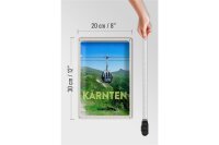 Blechschild Reise 20x30cm Kärnten Österreich Gondel Urlaub Natur
