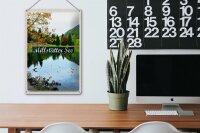 Blechschild Reise 20x30cm Millstätter See Natur Wald Urlaub