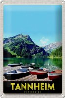 Blechschild Reise 20x30cm Tannheim Östereich Natur...
