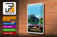 Blechschild Reise 20x30cm Tannheim Östereich Natur Wanderung