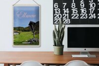 Blechschild Reise 20x30cm Ellmau Österreich Weide Natur Jesus