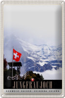 Blechschild Reise 20x30cm Jungfraujoch Schweiz...