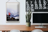 Blechschild Reise 20x30cm Jungfraujoch Schweiz Wintertraum Natur
