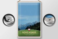 Blechschild Reise 20x30cm Hohe Munde Leutasch Wälder Österreich