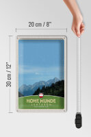 Blechschild Reise 20x30cm Hohe Munde Leutasch Wälder Österreich
