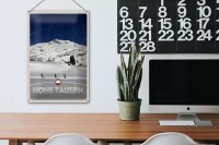 Blechschild Reise 20x30cm Hohe Tauern Skitour Wanderung Schnee