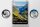 Blechschild Reise 20x30cm Gotthard Pass Wanderung Natur Wälder