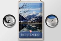 Blechschild Reise 20x30cm Hohe Tauern Winterurlaub Schnee Winter