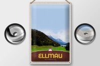 Blechschild Reise 20x30cm Ellmau Österreich Natur Wälder Urlaub