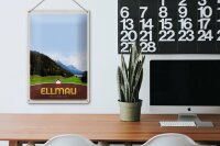 Blechschild Reise 20x30cm Ellmau Österreich Natur Wälder Urlaub