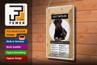 Blechschild 20x30cm Rottweiler Eigentumsrechte