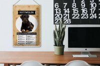 Blechschild 20x30cm Rottweiler Eigentumsrechte