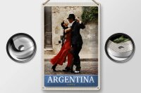Blechschild Reise 20x30cm Argentinien Tango Straße Urlaub