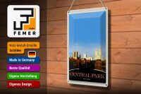 Blechschild Reise 20x30cm Central Park Amerika New York Trip