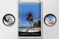 Blechschild Reise 20x30cm Dominikanische Republik Strand Palme