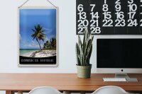 Blechschild Reise 20x30cm Dominikanische Republik Strand Palme