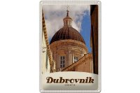 Blechschild Reise 20x30cm Dubrovnik Kroatien Domkuppel Dekoration