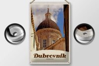 Blechschild Reise 20x30cm Dubrovnik Kroatien Domkuppel Dekoration