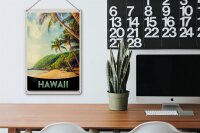 Blechschild Reise 20x30cm Hawaii Insel Strand Palmen Sonne