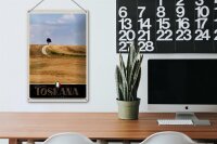 Blechschild Reise 20x30cm Toskana Italien Baum Wiese Natur