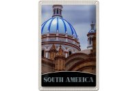 Blechschild Reise 20x30cm Süd Amerika Architektur Gebäude