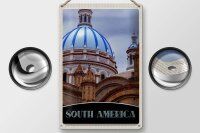 Blechschild Reise 20x30cm Süd Amerika Architektur Gebäude