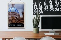 Blechschild Reise 20x30cm Süd Amerika Architektur Gebäude